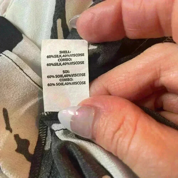 Ramy Brook Ingrid Black White Floral Flutter Sleeve Tiered Mini Dress. - Picture 10 of 14